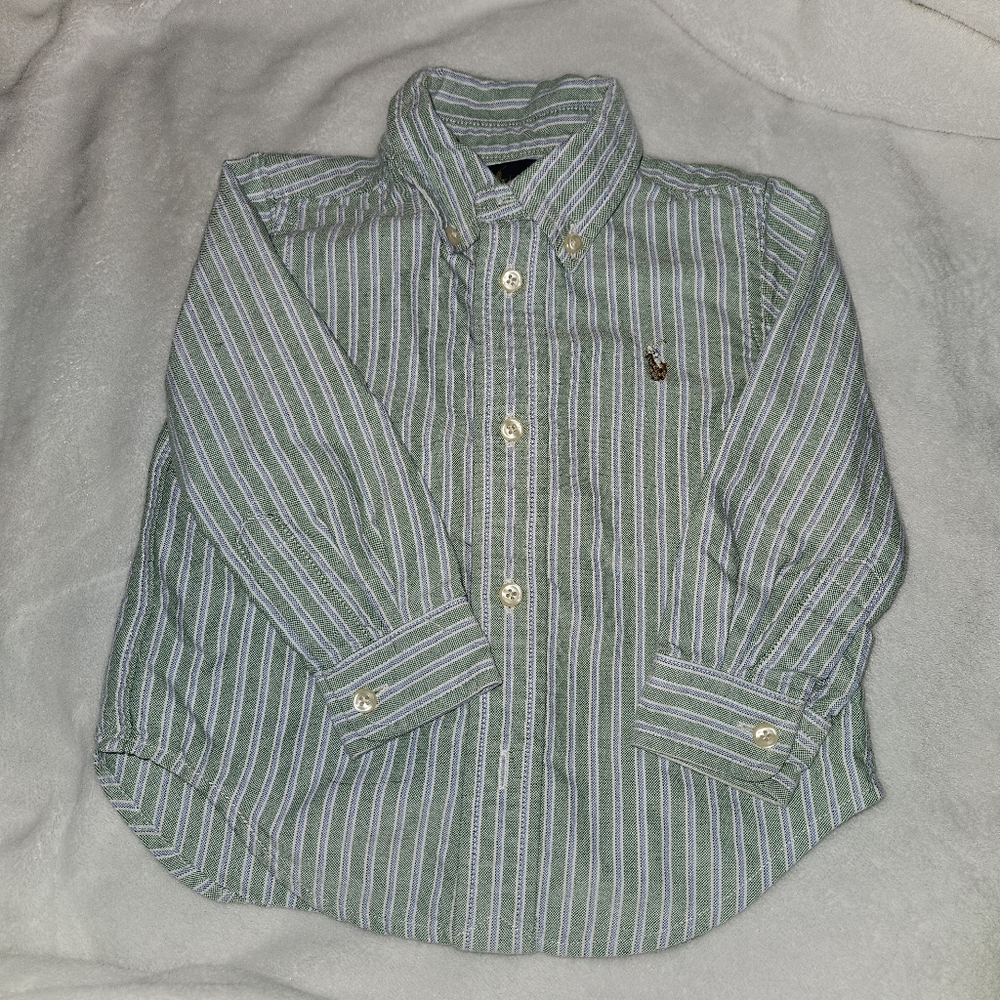Ralph Lauren Striped Green Shirt